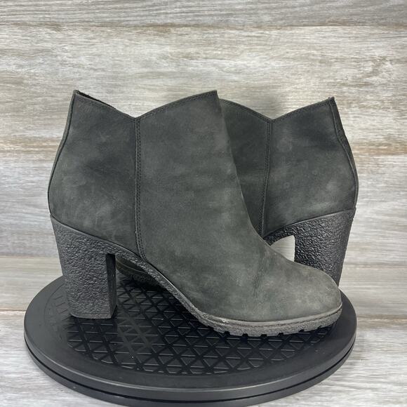 Timberland Women’s Tilson Ortholite Black Leather Zip Up Ankle Bootie Size 8.5 - Picture 7 of 8